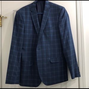 Nick Graham Blue windowpaned blazer 40 R